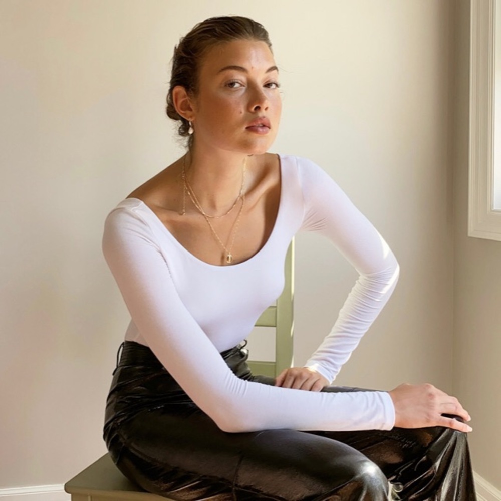 Wilfred Sonnet Bodysuit in light sand